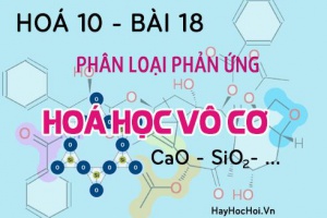 Phân loại phản ứng trong hóa học vô cơ, ví dụ và bài tập - hóa 10 bài 18